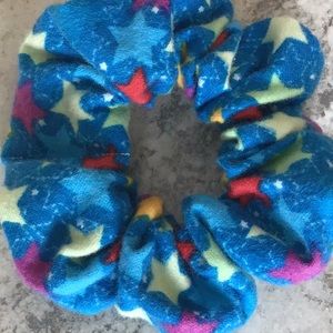 Stars celestial night sky Ponytail hair scrunchie